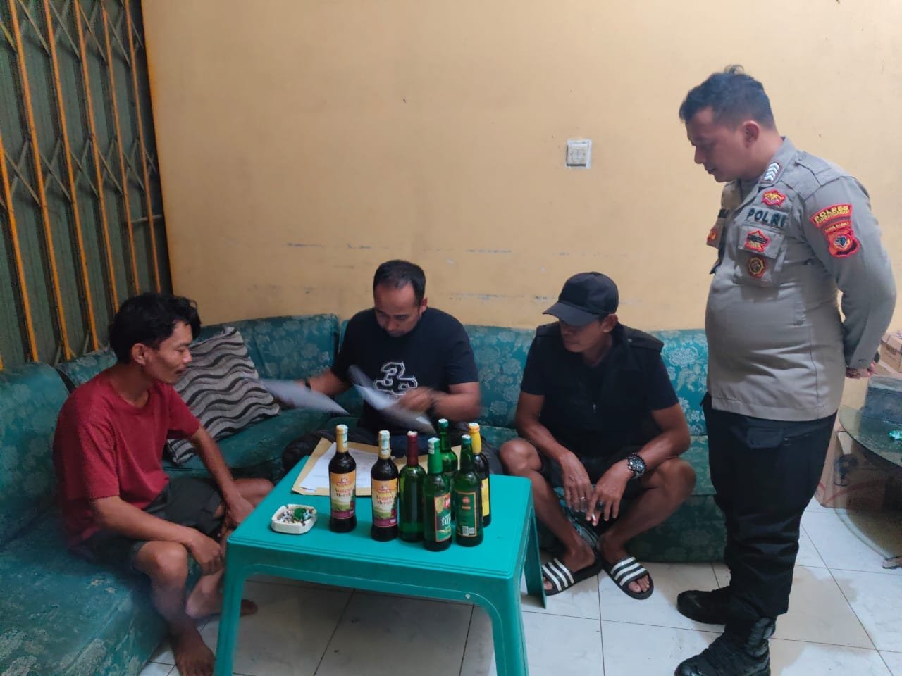 Polsek Padaherang Laksanakan Upaya Pencegahan Penyakit Masyarakat dan Peredaran Miras di Bulan suci Ramadhan