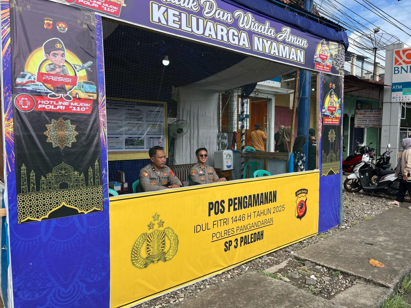 PENGAMANAN OPS KETUPAT LODAYA 2025 DI POS PAM SIMPANG 3 PALEDAH BERJALAN LANCAR