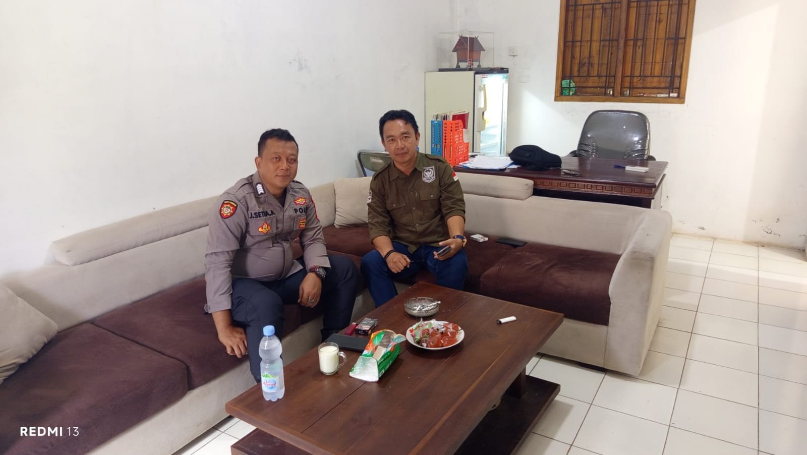 BHABINKAMTIBMAS DESA SUKANAGARA LAKSANAKAN GIAT SAMBANG KE KANTOR DESA