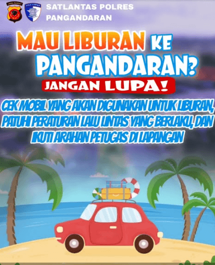 Liburan ke Pangandaran cek kendaraan dan taati aturan lalu lintas