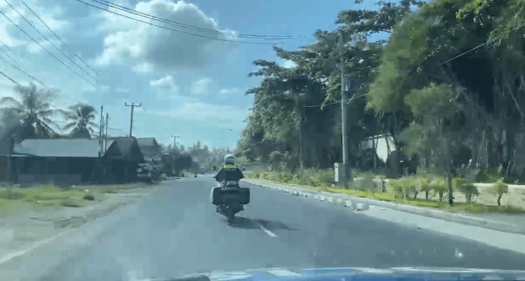 Patroli lalu lintas Satlantas Pangandaran