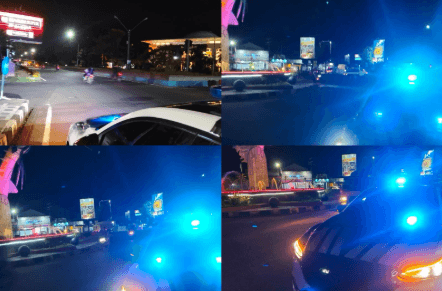 Patroli malam Satlantas Pangandaran