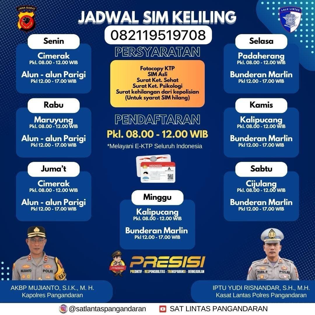 SIM Keliling Polres Pangandaran