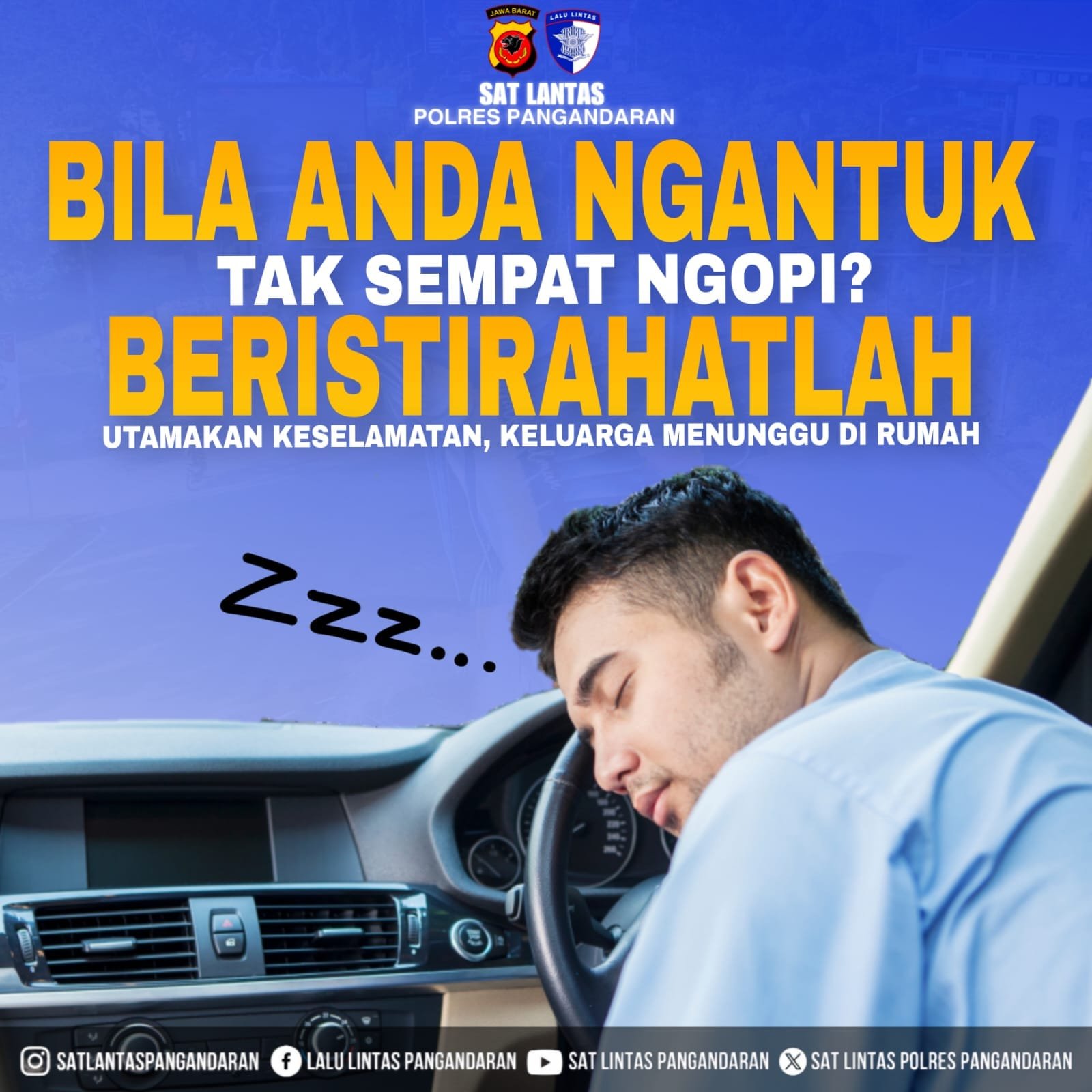 berkendara saat mengantuk berbahaya