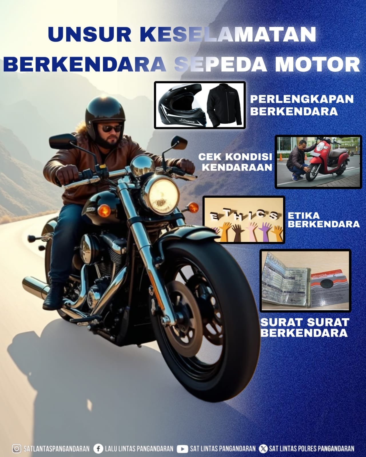 tips berkendara saat hujan