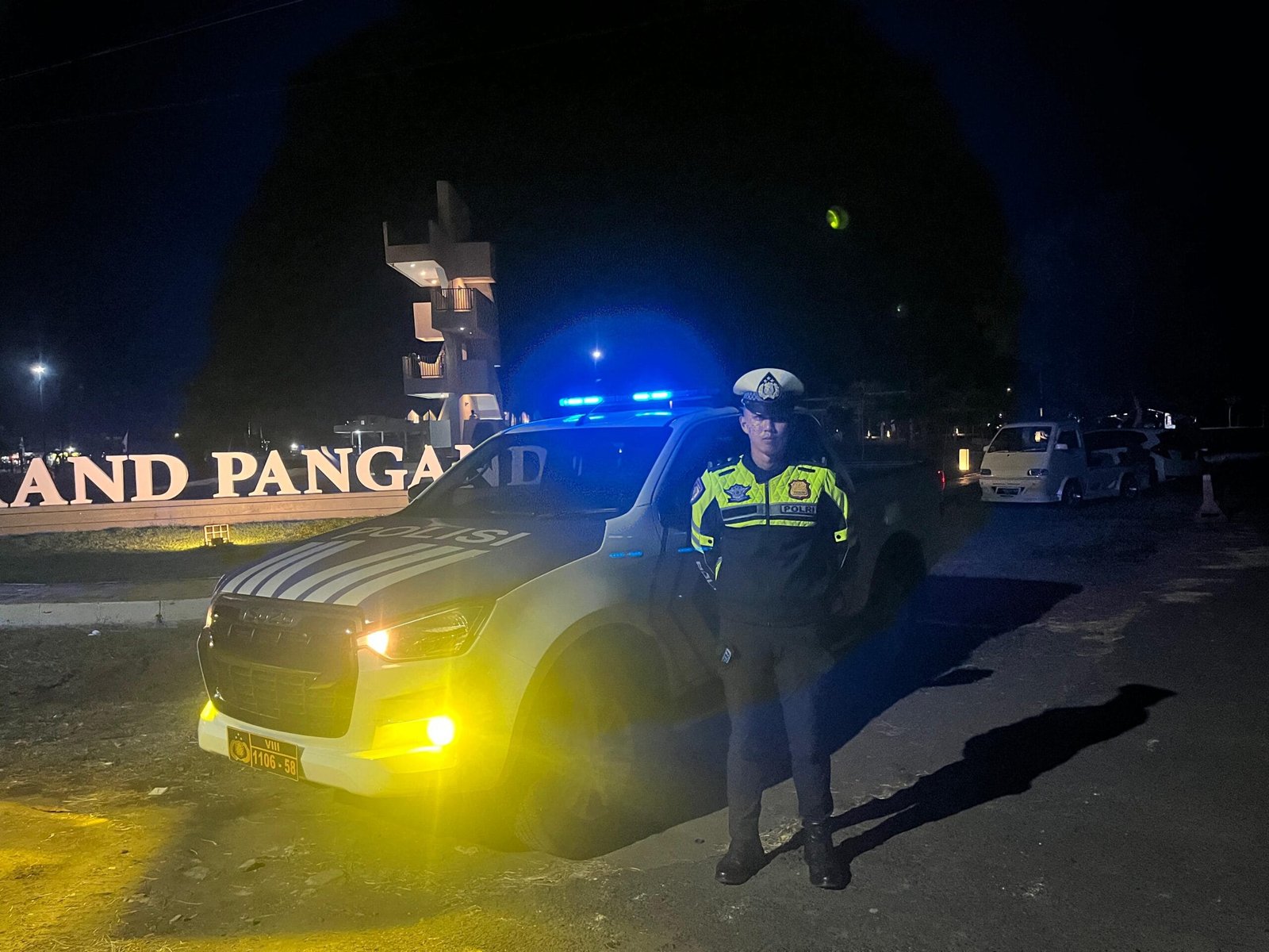 Patroli dini hari Satlantas Pangandaran