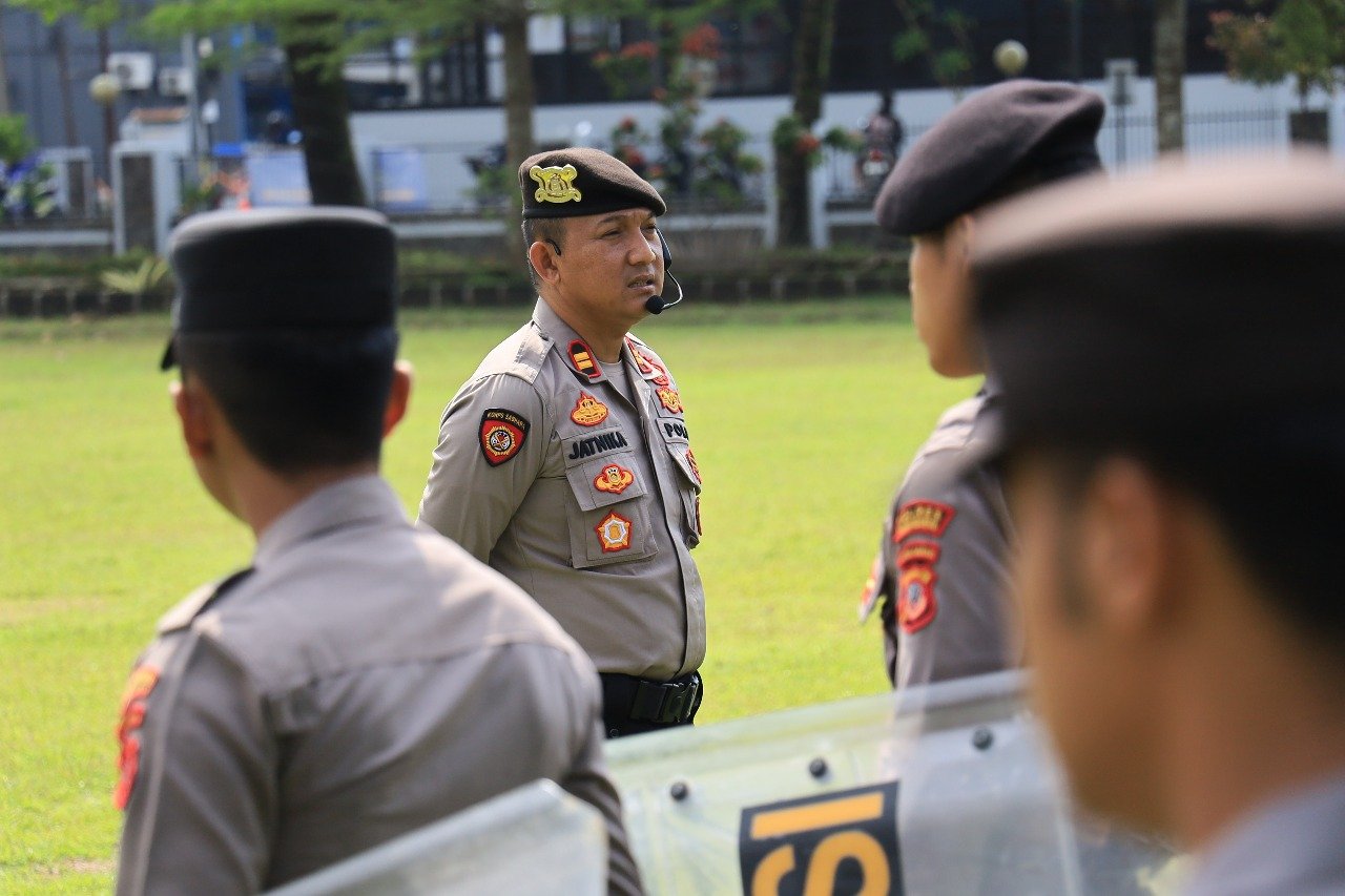 Latihan Dalmas di Pangandaran