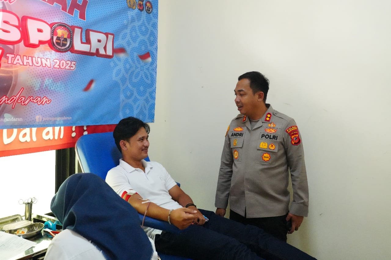 POLRES PANGANDARAN GELAR DONOR DARAH PERINGATI HUT HUMAS POLRI KE-74