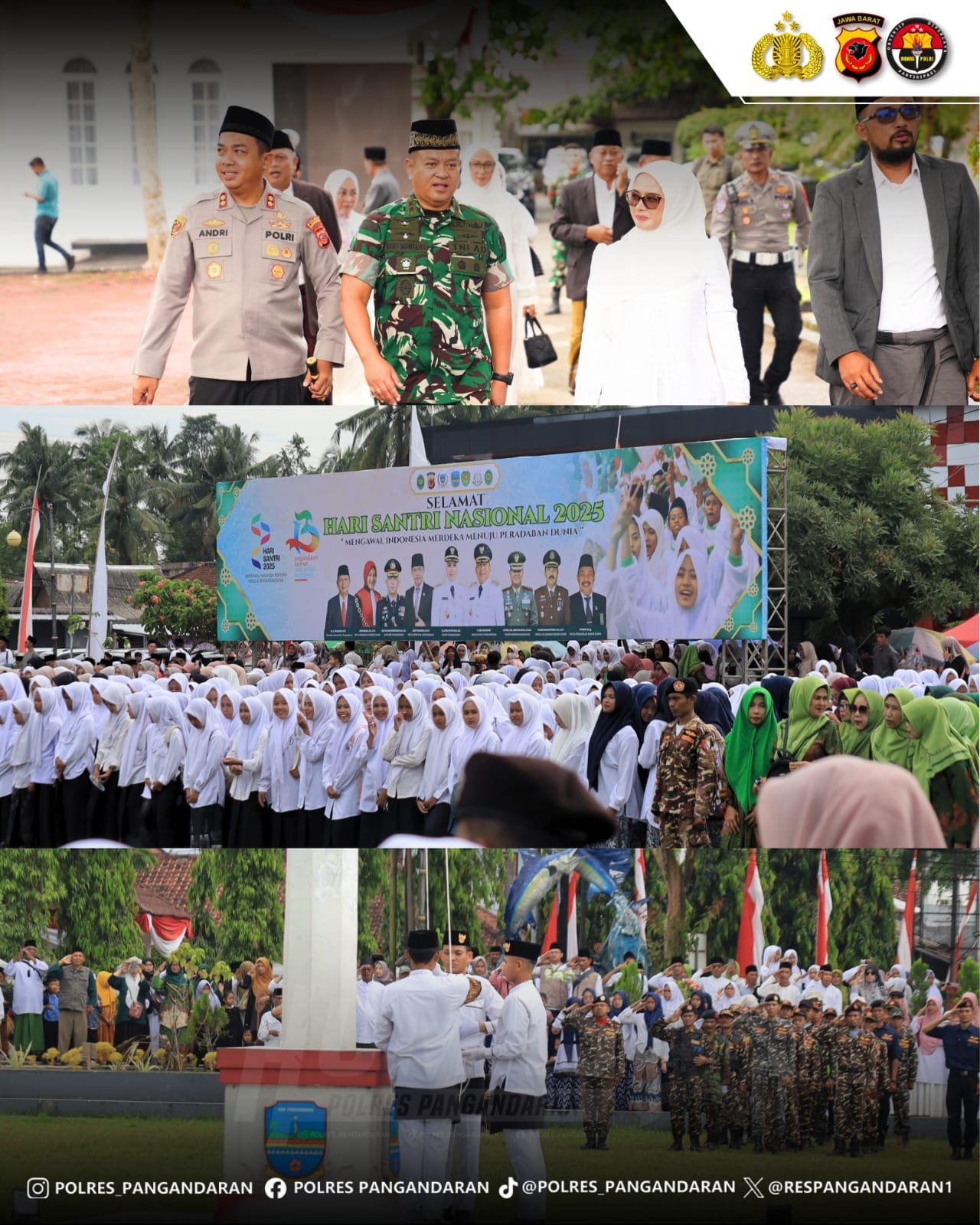 Peringatan Hari Santri di Pangandaran, Kapolres Dorong Santri Jadi Pelopor Perdamaian dan Moderasi Beragama
