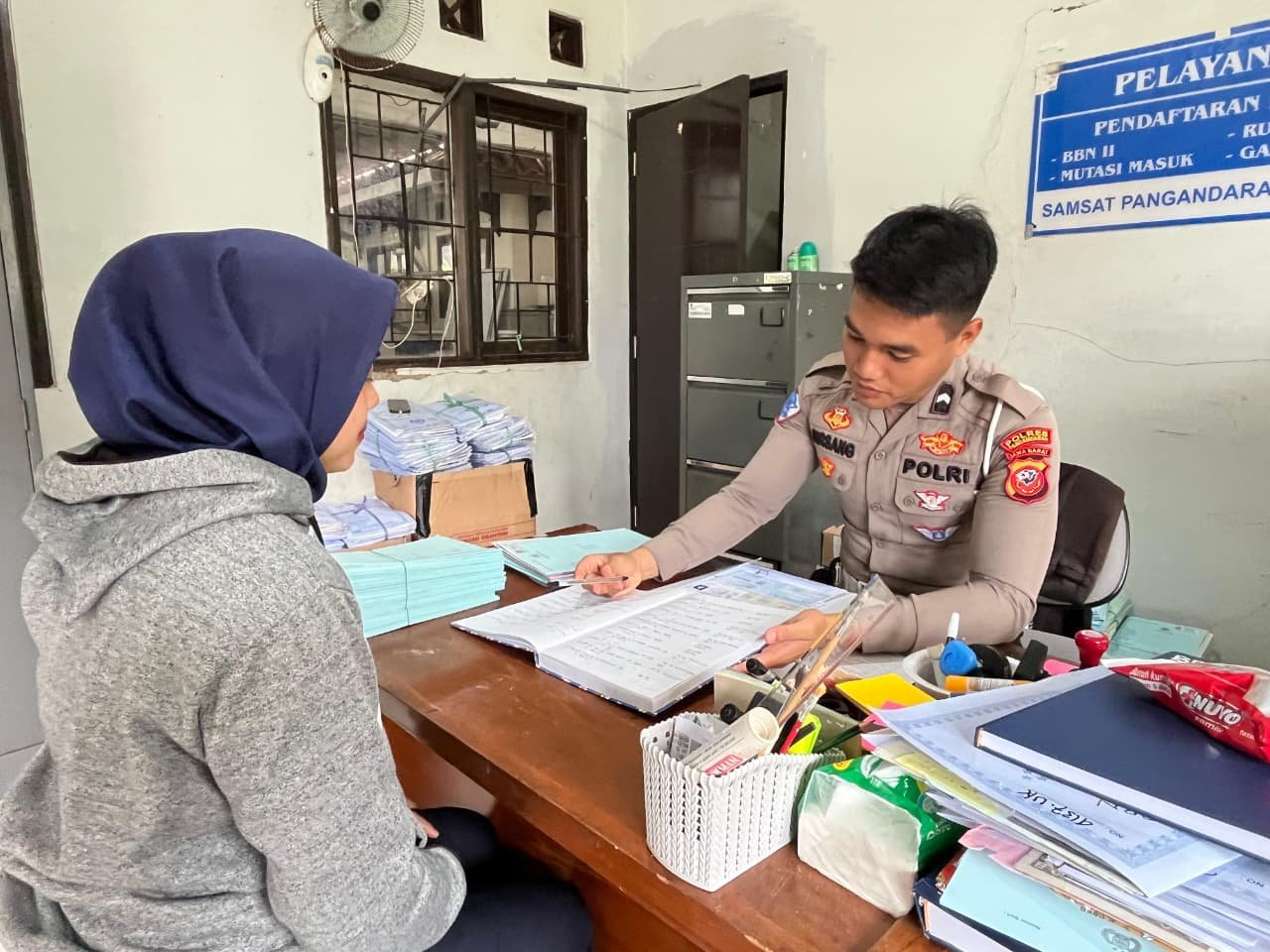 POLANTAS MENYAPA MASYARAKAT TENTANG PERSYARATAN BALIK NAMA KENDARAAN