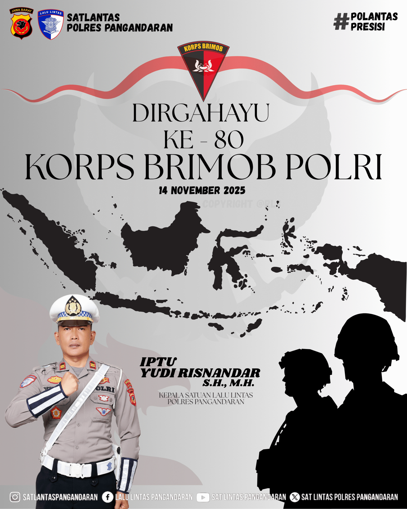 DIRGAHAYU KE - 80 KORPS BRIMOB POLRI 14 NOVEMBER 2025