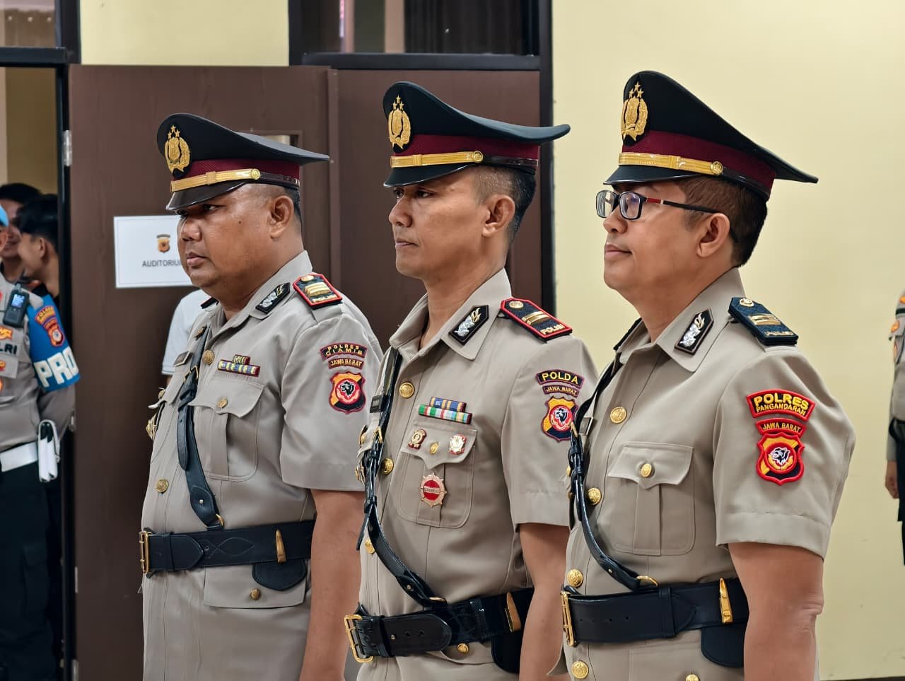 Kapolres Pangandaran Pimpin Sertijab Sejumlah Kapolsek di wilayahnya