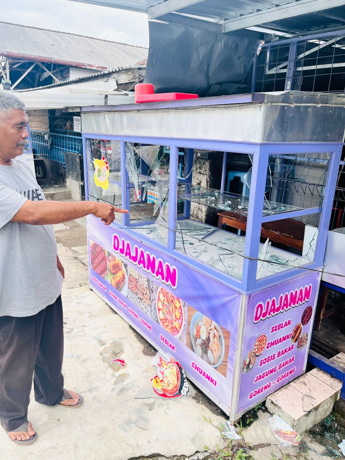 Polsek Padaherang Ungkap Kasus Pengrusakan Etalase Dagangan di Mangunjaya