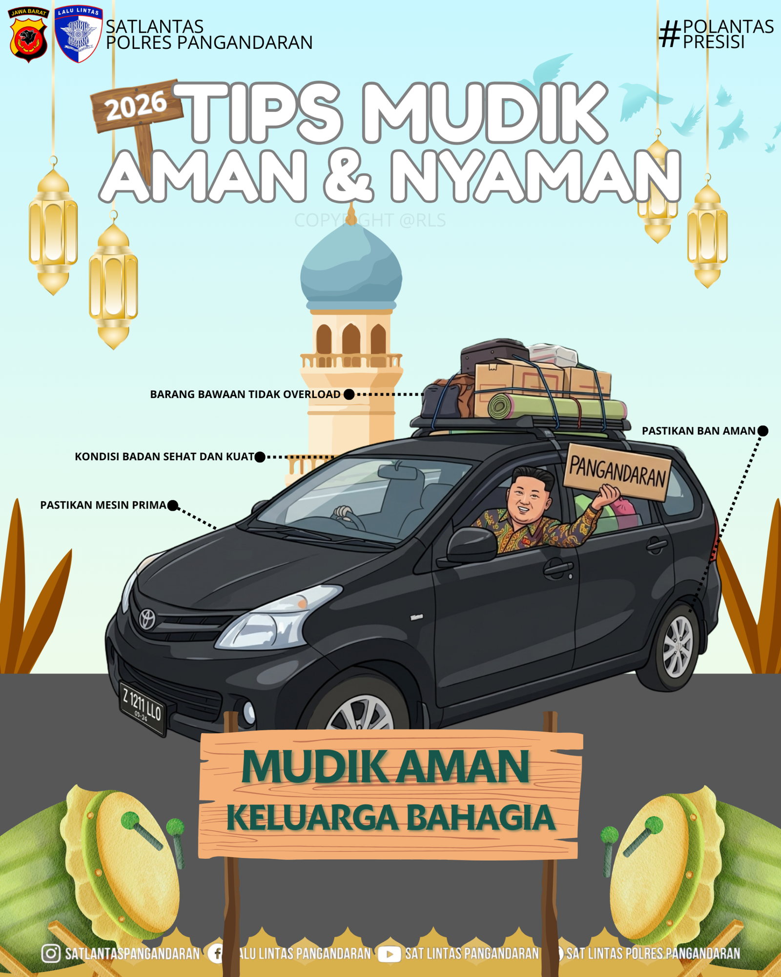 PAMFLET TIPS MUDIK LEBARAN 2026 MOBIL