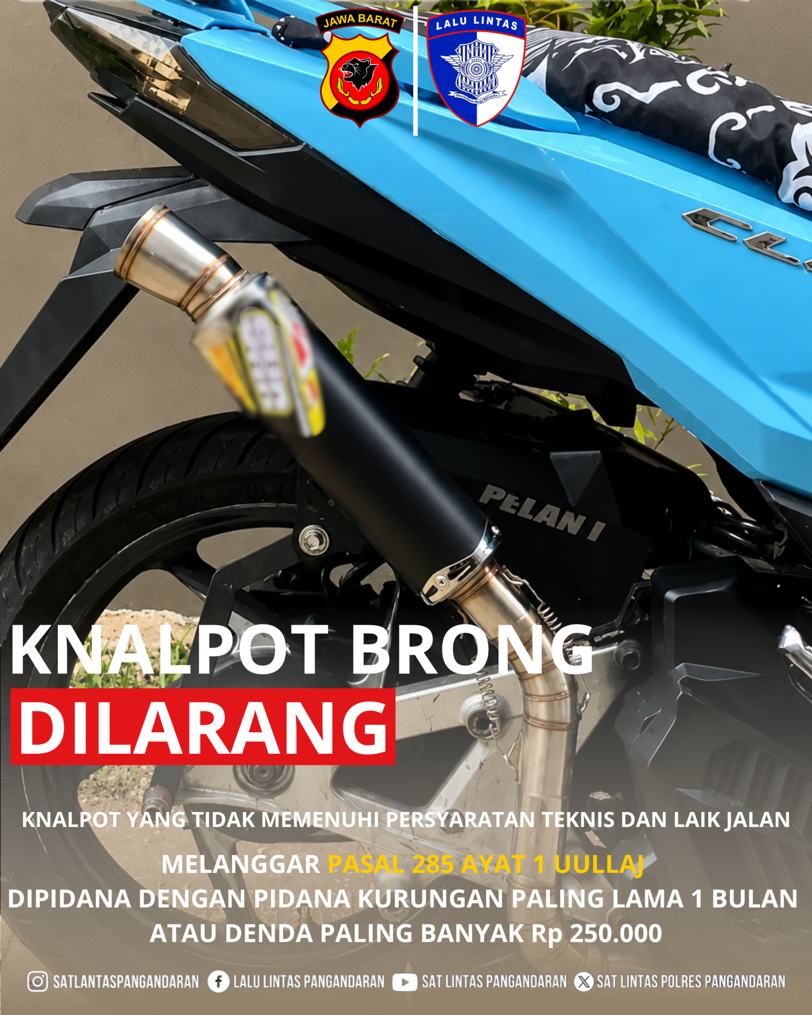 SOSIALISAI KNALPOT BRONG