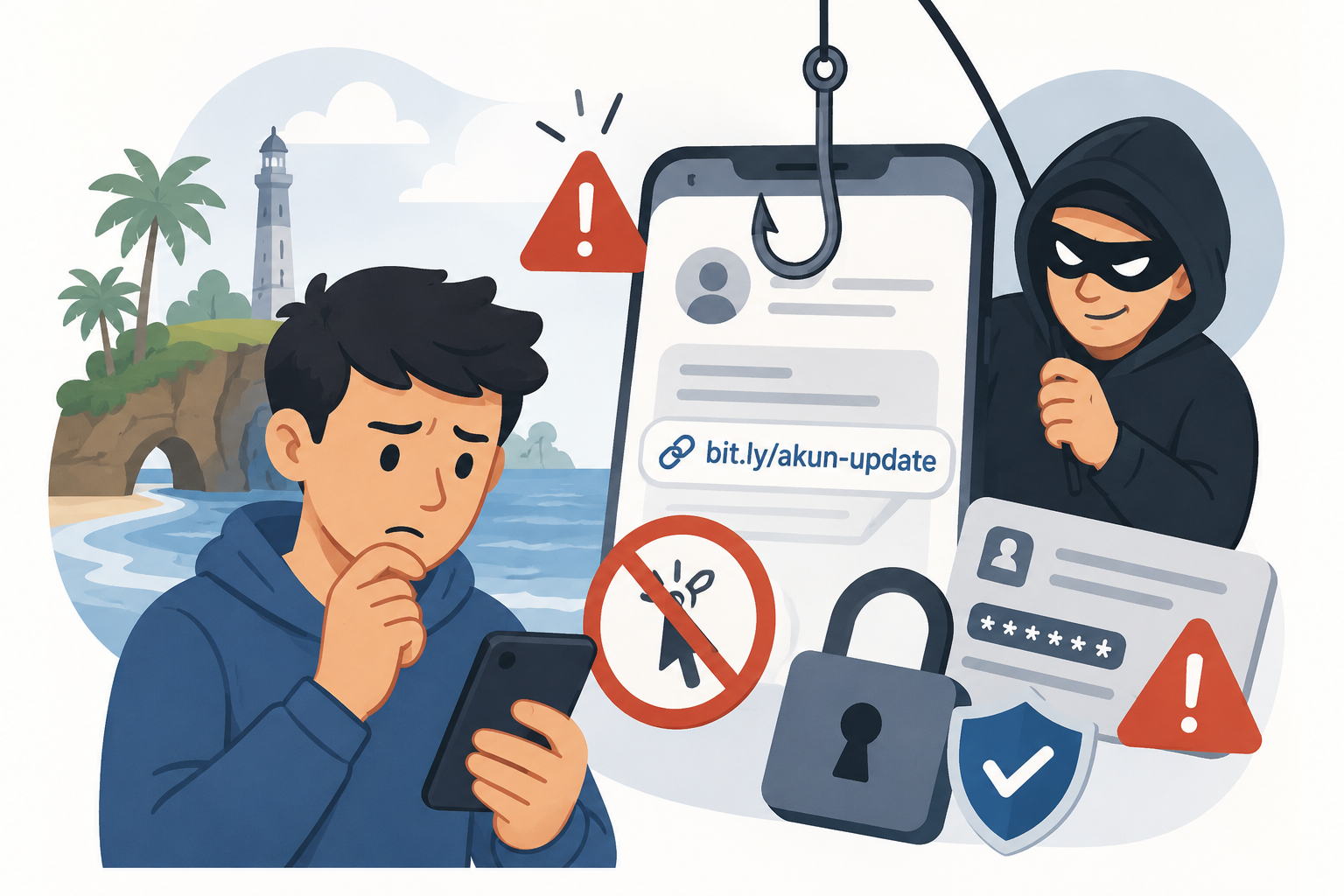 Jangan Asal Klik Tautan, Polres Pangandaran Ingatkan Bahaya Penipuan Phishing