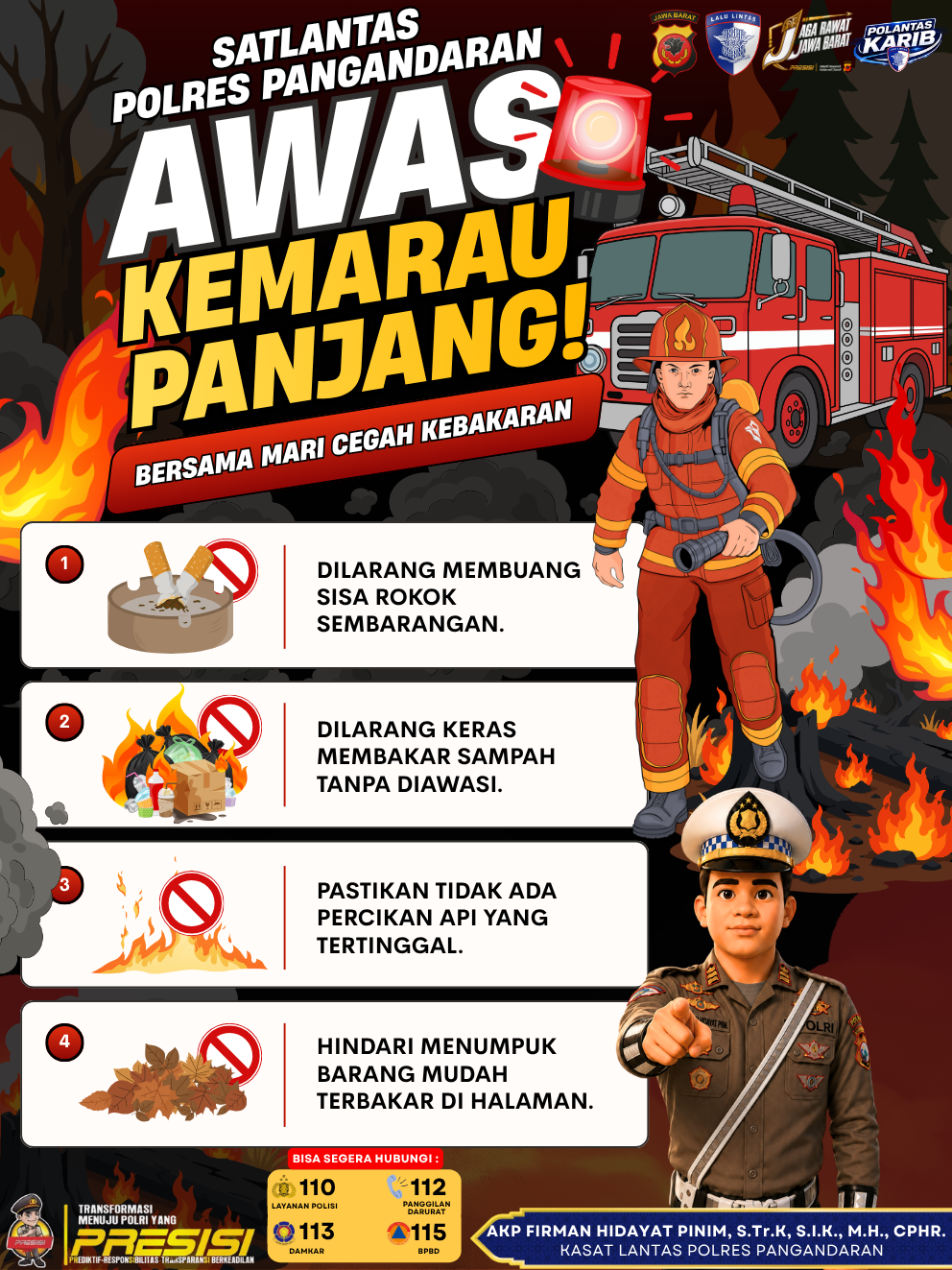 HIMBAUAN KARHUTLA SATLANTAS POLRES PANGANDARAN