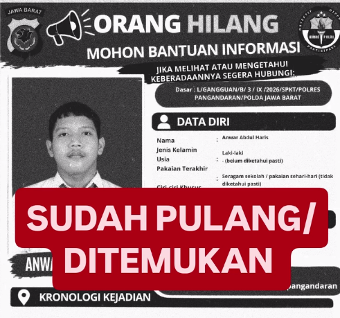 Anak Asal Cijulang yang Sempat Dilaporkan Hilang Ditemukan Selamat di Klaten