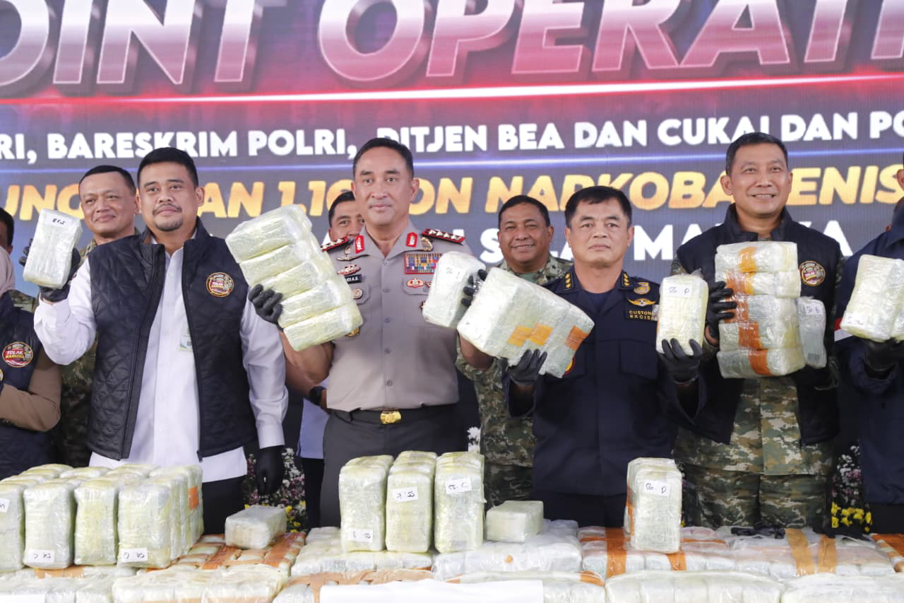 Ungkap Penyelundupan 1,16 Ton Ketamin di Sumut, Kapolri : Berpotensi Selamatkan 5,8 Juta Jiwa